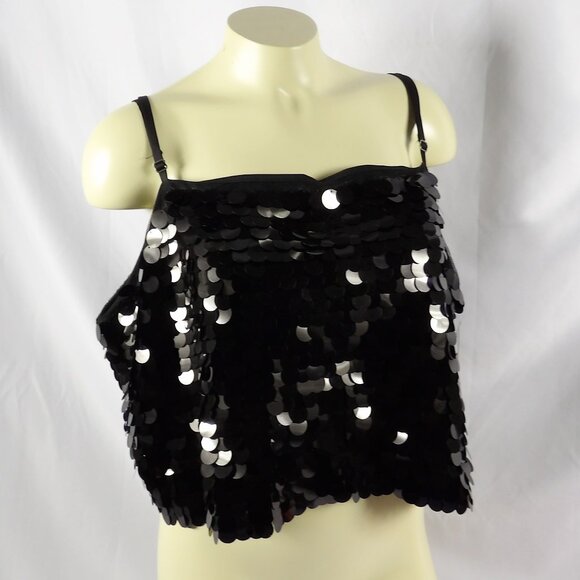 Wild Fable Cropped Paillette Sequined Tank Top NWT Size 1X - Picture 11 of 11